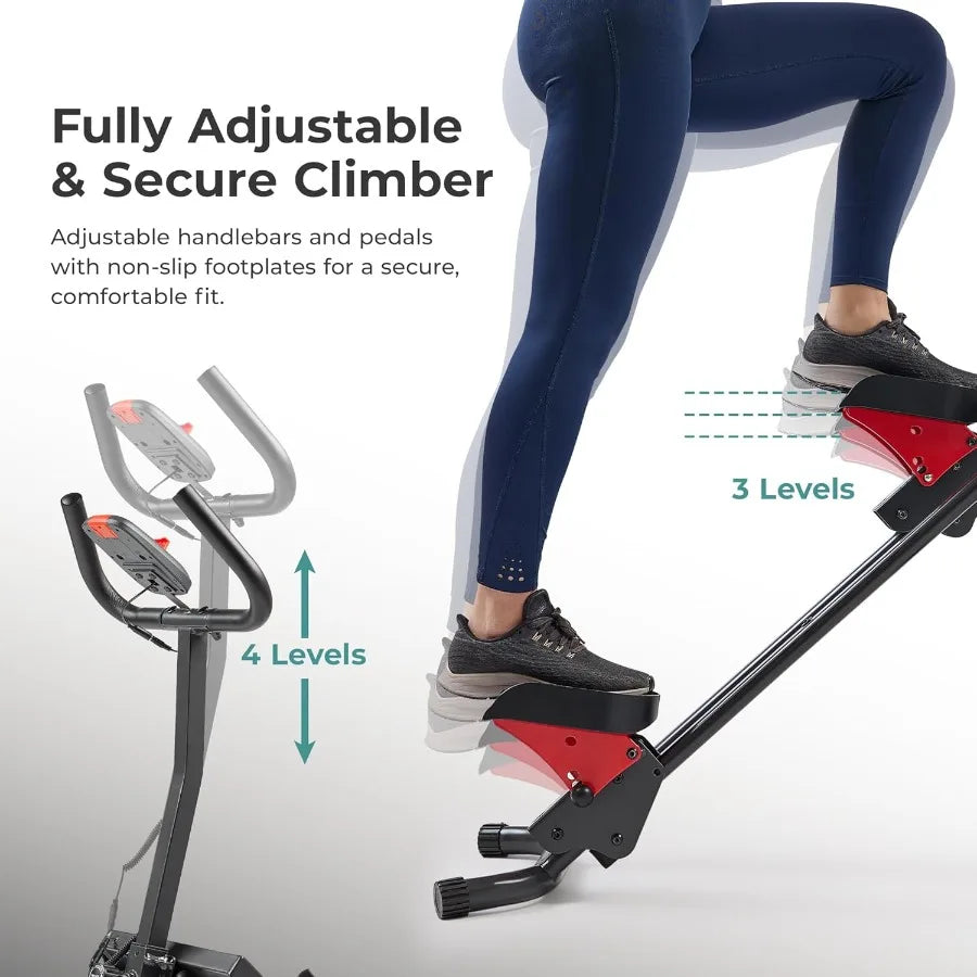 Stair Stepper w/Handlebar, Extended Step Range Climber.