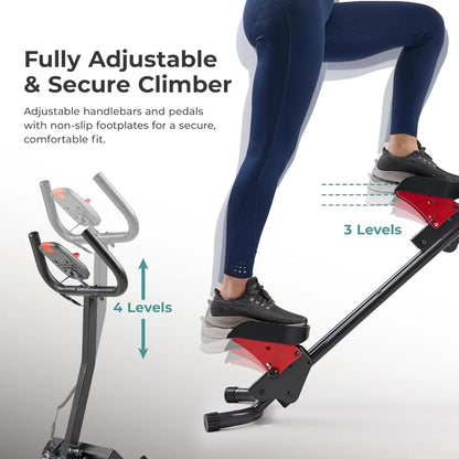 Stair Stepper w/Handlebar, Extended Step Range Climber.