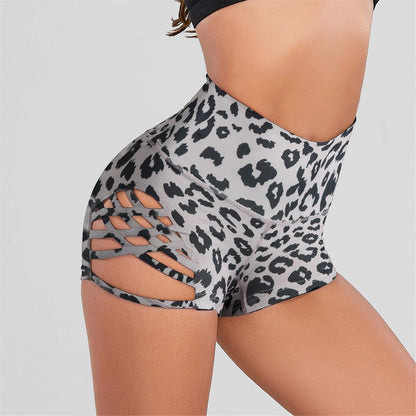 Casual Summer High Waist Tight Yoga Shorts.