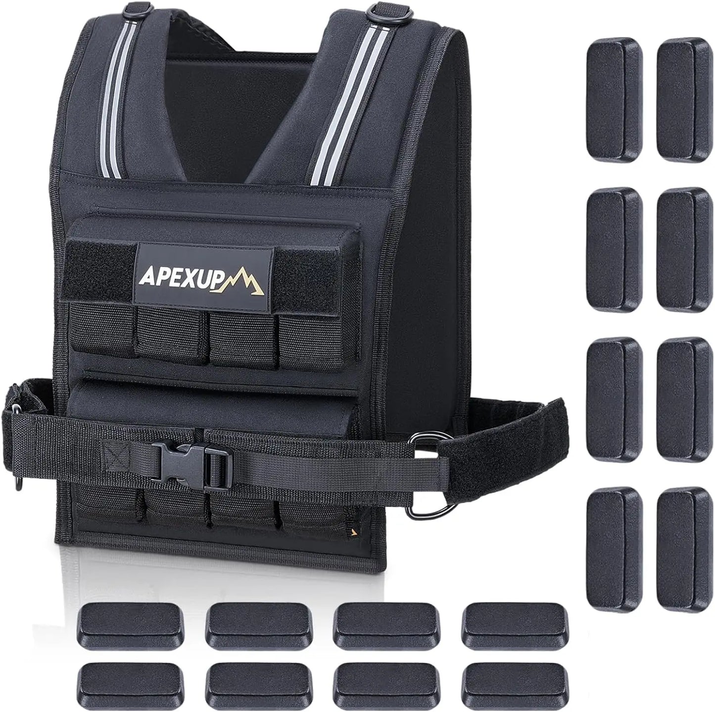 Adjustable Weighted Vest.20lbs/30lbs/40lbs Weights.