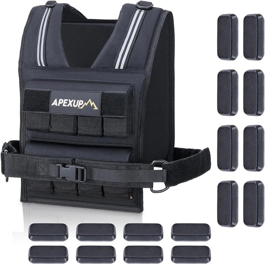 Adjustable Weighted Vest.20lbs/30lbs/40lbs Weights.