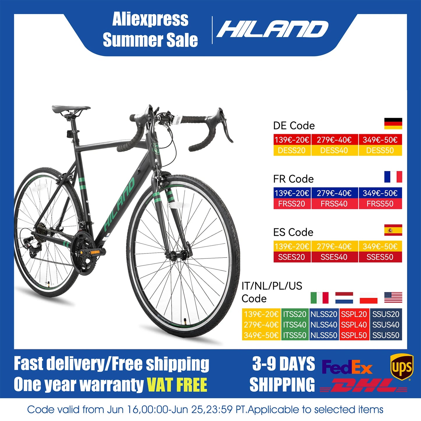 Aluminum Road Bike,Shimano 14 Speeds, 53/57cm Frame,