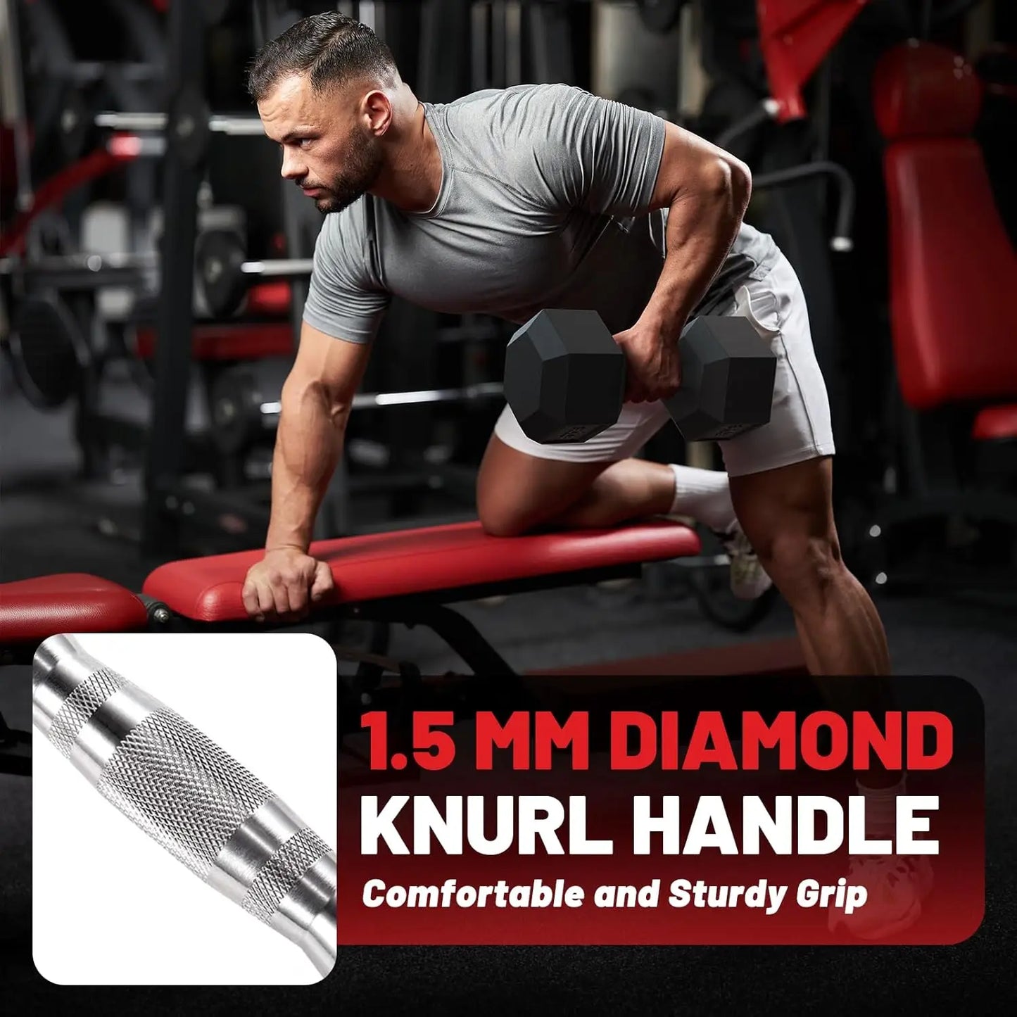 Hex Dumbbell Sets with Rack, 60-550lb.