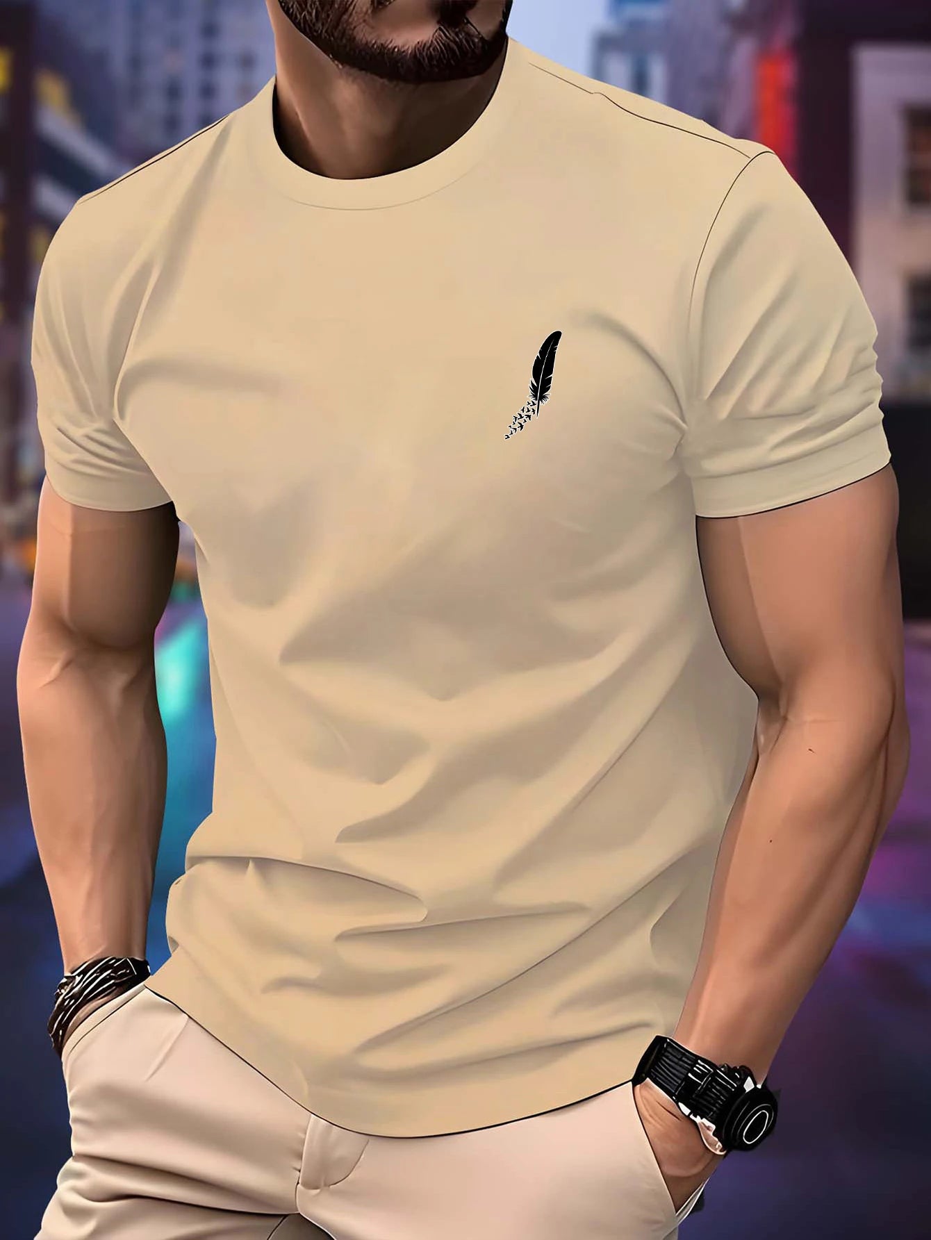 New Round Neck Running T-shirt.