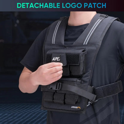 Adjustable Weighted Vest.20lbs/30lbs/40lbs Weights.
