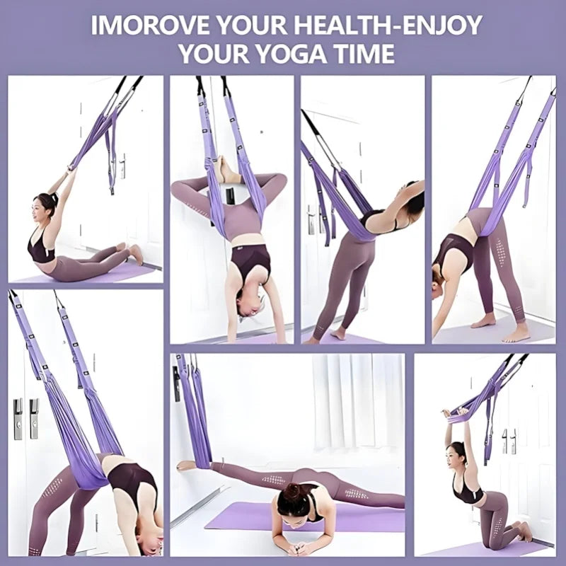 Purple Aerial Yoga Rope.
