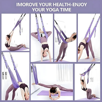 Purple Aerial Yoga Rope.