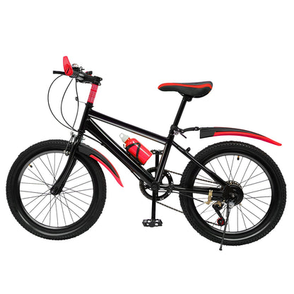 7 Speeds Mountain Bike Adjustable Height Kids Bicycle for Boys, Girls.