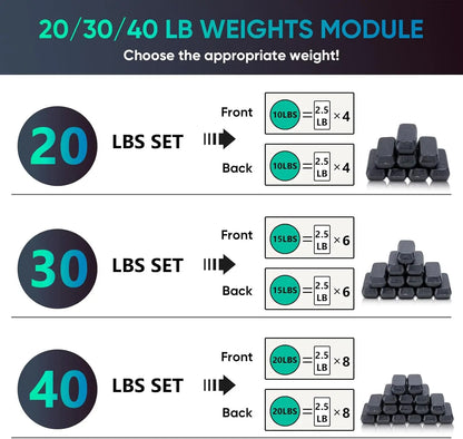 Adjustable Weighted Vest.20lbs/30lbs/40lbs Weights.