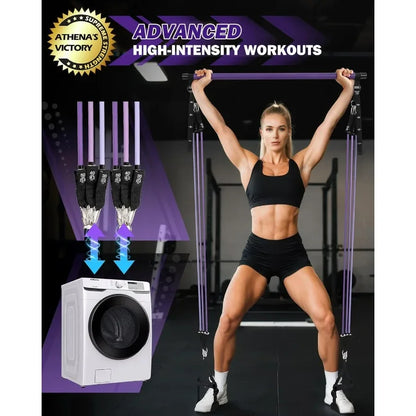 Pilates Bar Kit with Resistance Bands.