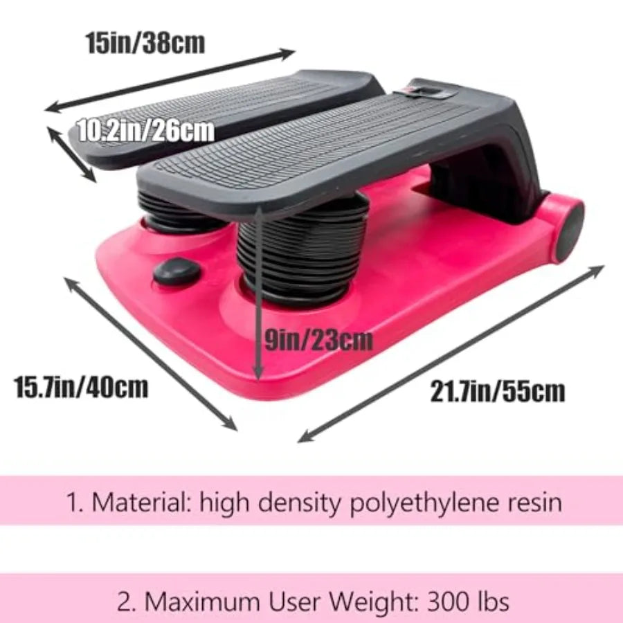 Multifunction Portable Stair Stepper with Pull Cord.