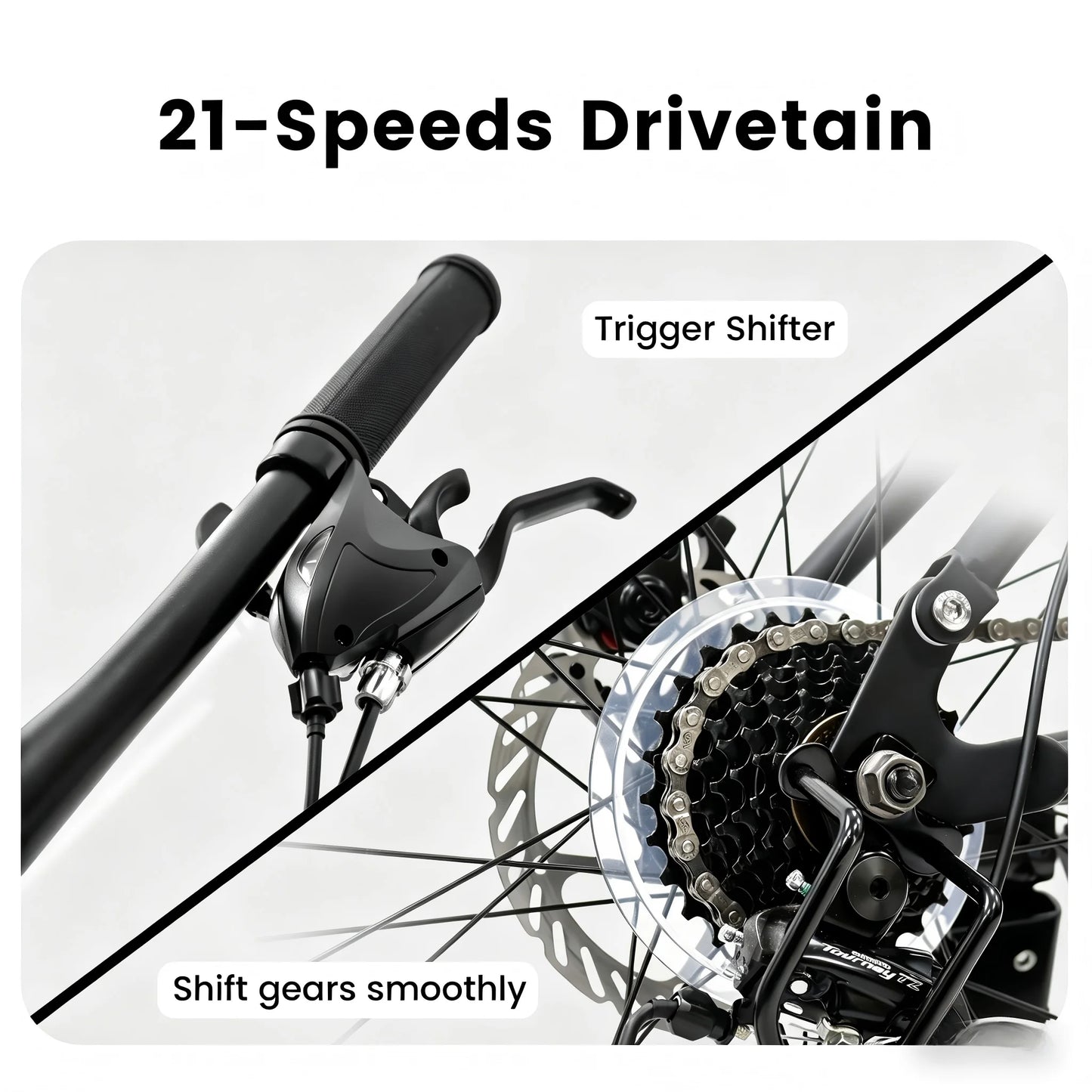 27.5 Inch Full Suspension Mountain Bike 21-Speed.