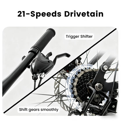 27.5 Inch Full Suspension Mountain Bike 21-Speed.