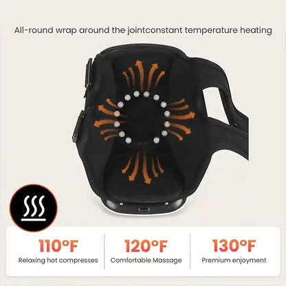 Cordless Knee Massager with Heat and Vibration.