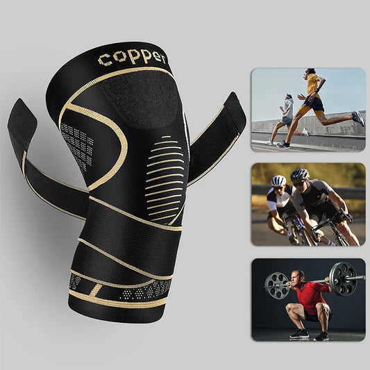 Copper Fiber Knee Brace.