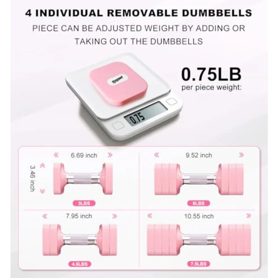 Adjustable Dumbbell Set 15LB-50LB