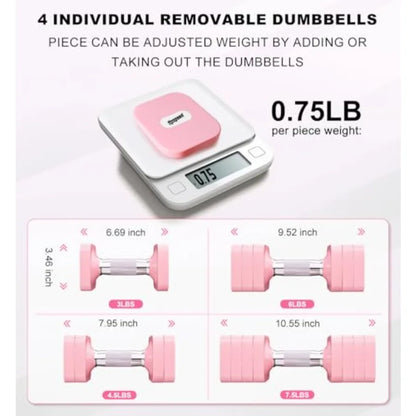 Adjustable Dumbbell Set 15LB-50LB