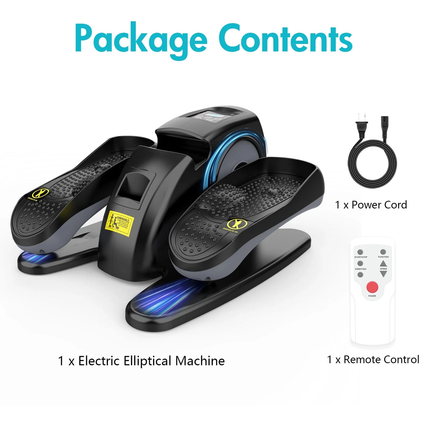 Electric Elliptical Machine Under Desk Pedal Exerciser.