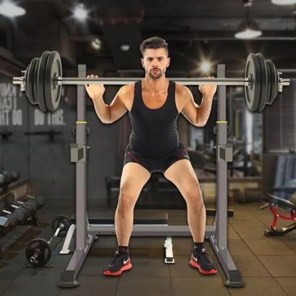 Adjustable Squat Rack Multi-Function Barbell Rack.