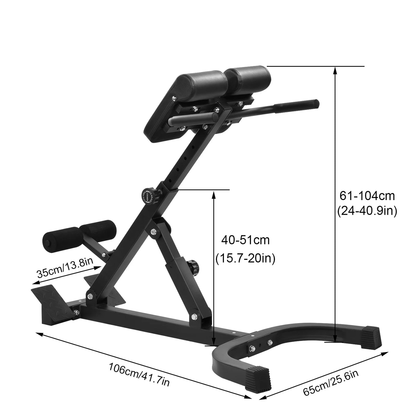 Folding Roman Chair Bench, Strength Training.