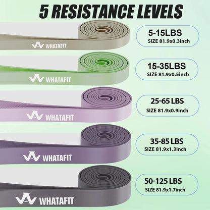 Resistance Bands Set with Handles and Door Anchor for Home Fitness.