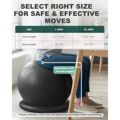 Office Desk Yoga Ball Chair.