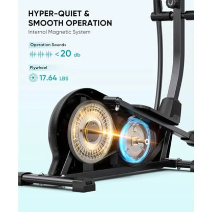 Home elliptical machine, magnetic resistance.