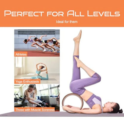 High Density Rubber Yoga Wheel.