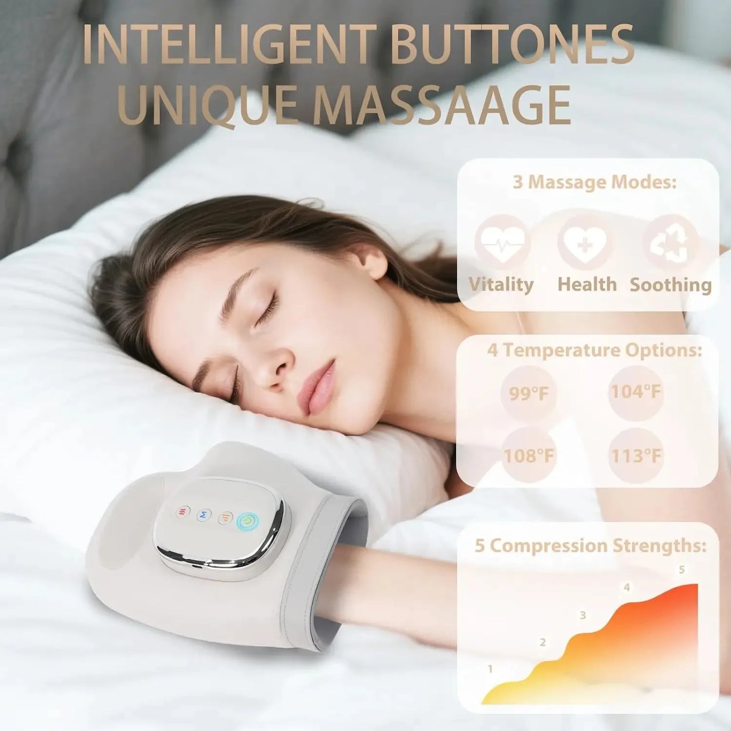 Hand Massager with Heat and Airbag Compression.
