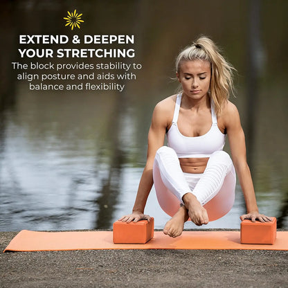 4" Yoga Block, 10 Pack Bulk.
