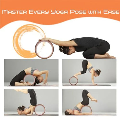 High Density Rubber Yoga Wheel.