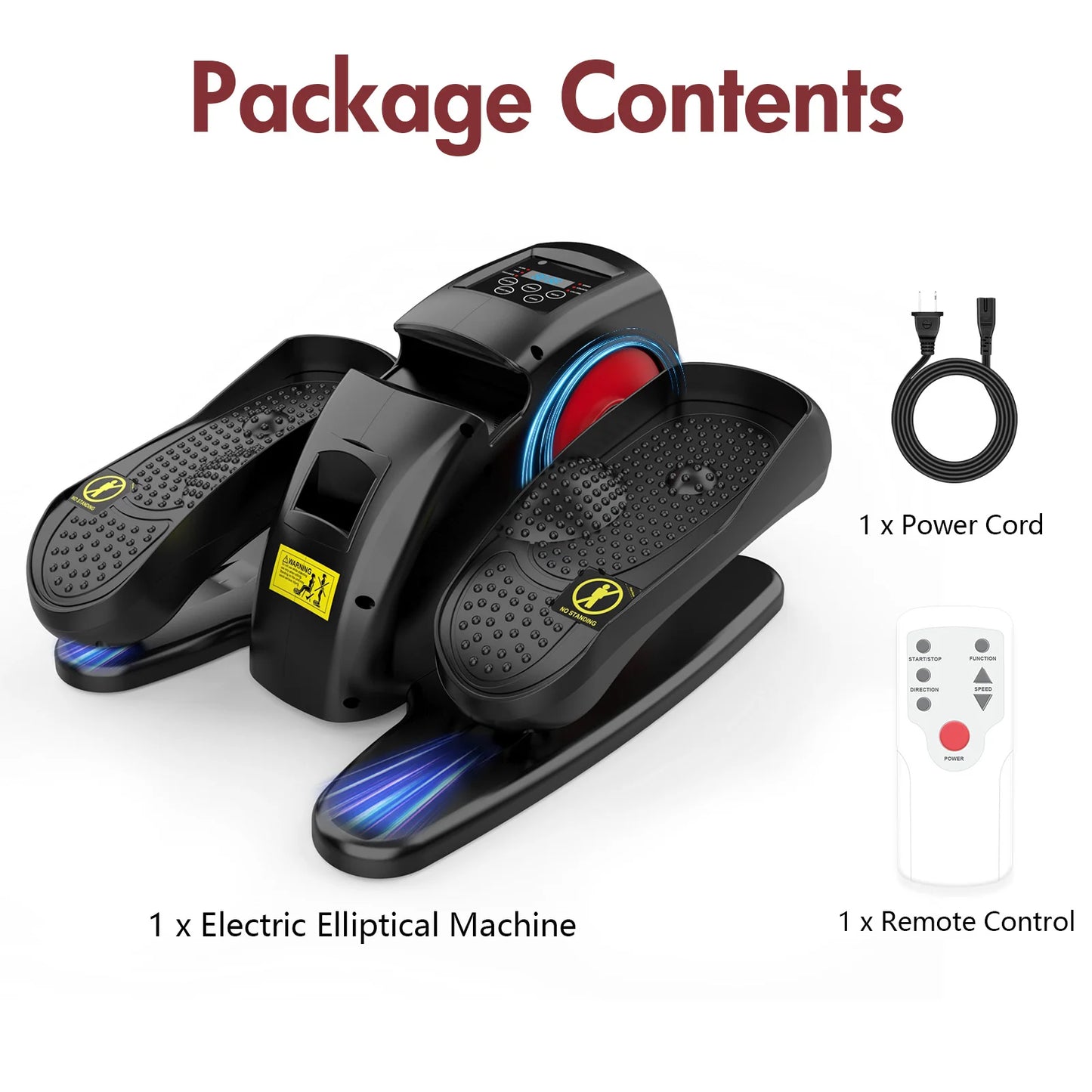Electric Elliptical Machine Under Desk Pedal Exerciser.