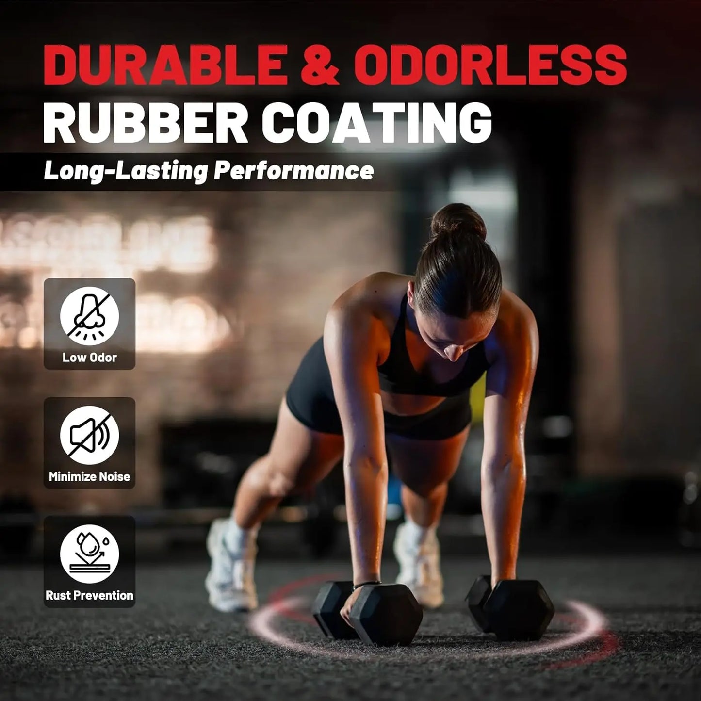 Hex Dumbbell Sets with Rack, 60-550lb.