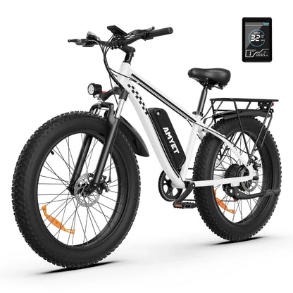 Electric Bicycle Peak 1500W 48V 15AH e bike 26" Fat Tire Mountain Bike.
