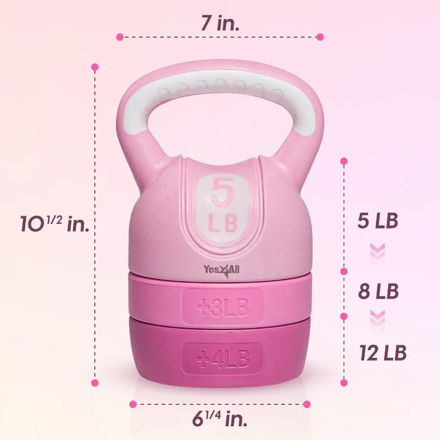 Adjustable Kettlebell Set for Strength Training