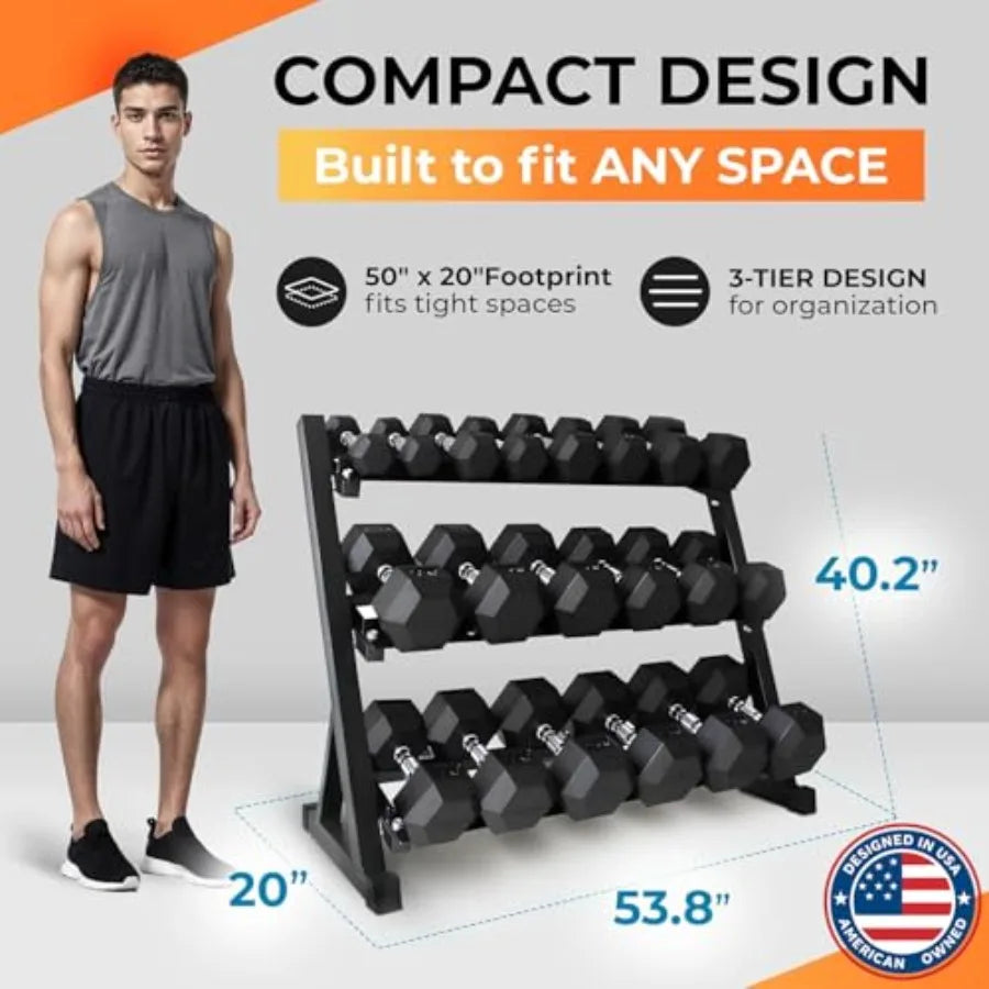 Total Weight Rack with Dumbbells for Home G