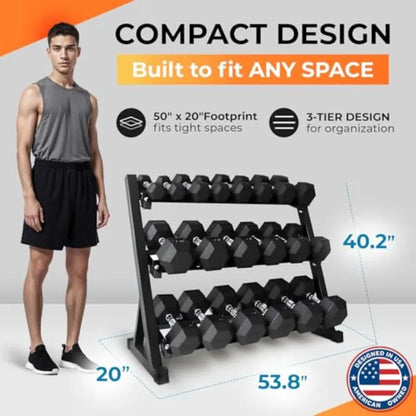 Total Weight Rack with Dumbbells for Home G