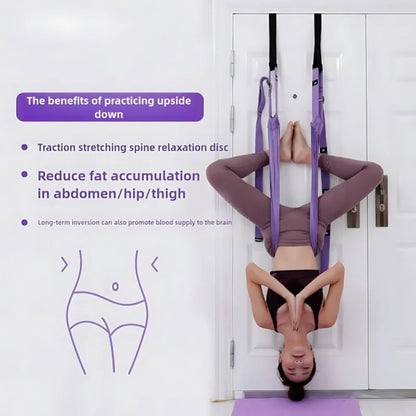 Purple Aerial Yoga Rope.