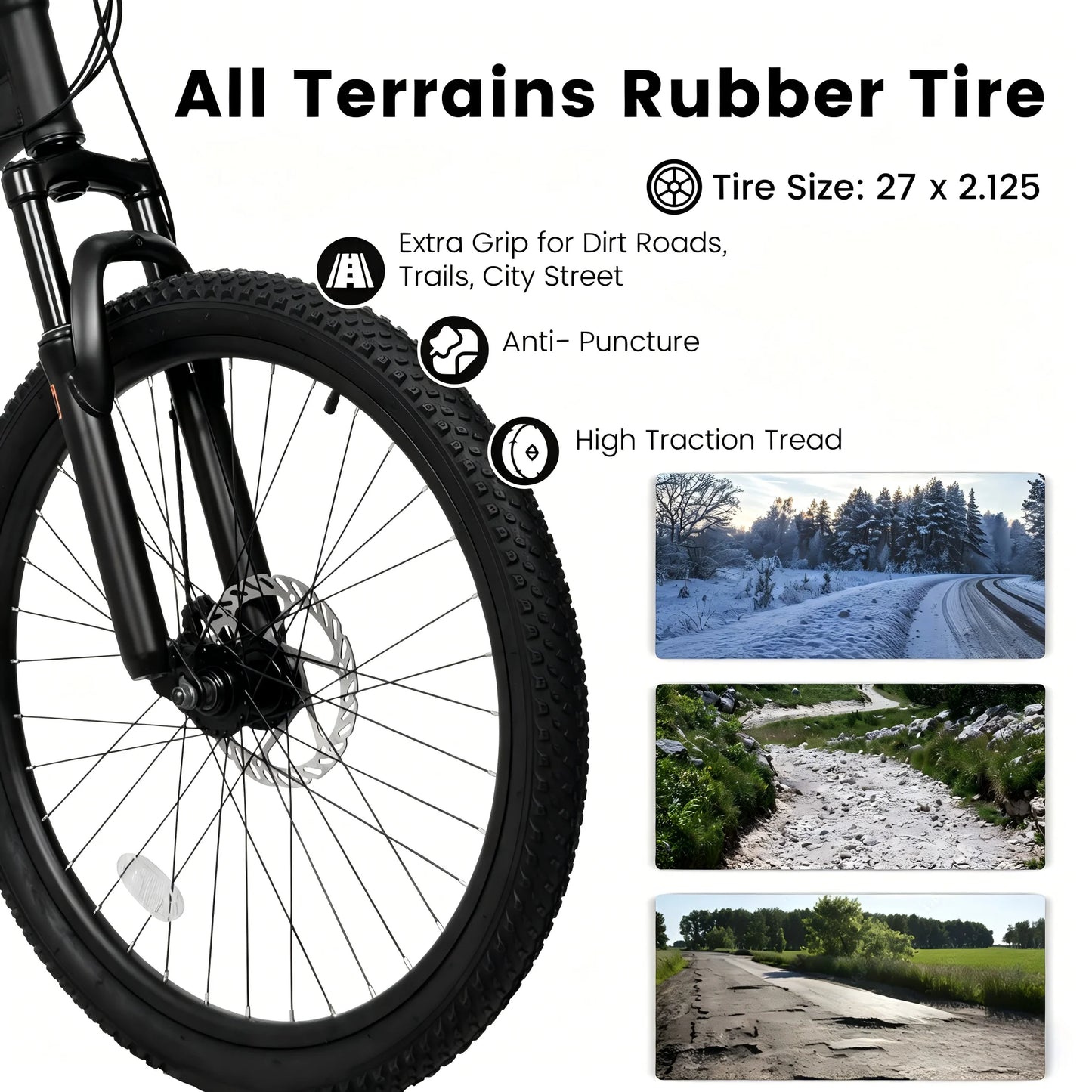 27.5 Inch Full Suspension Mountain Bike 21-Speed.