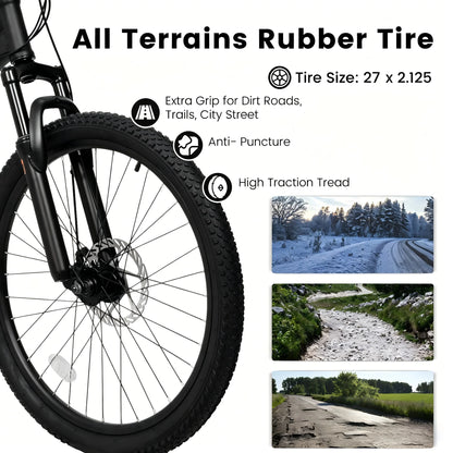 27.5 Inch Full Suspension Mountain Bike 21-Speed.