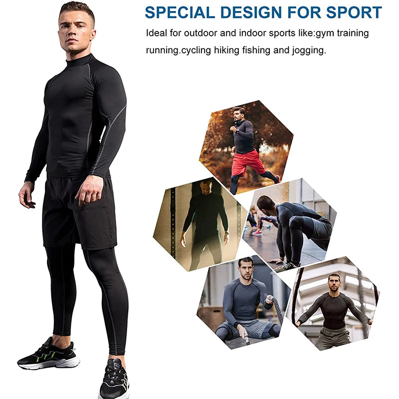 Running Shirt Long Sleeve Compression Top.