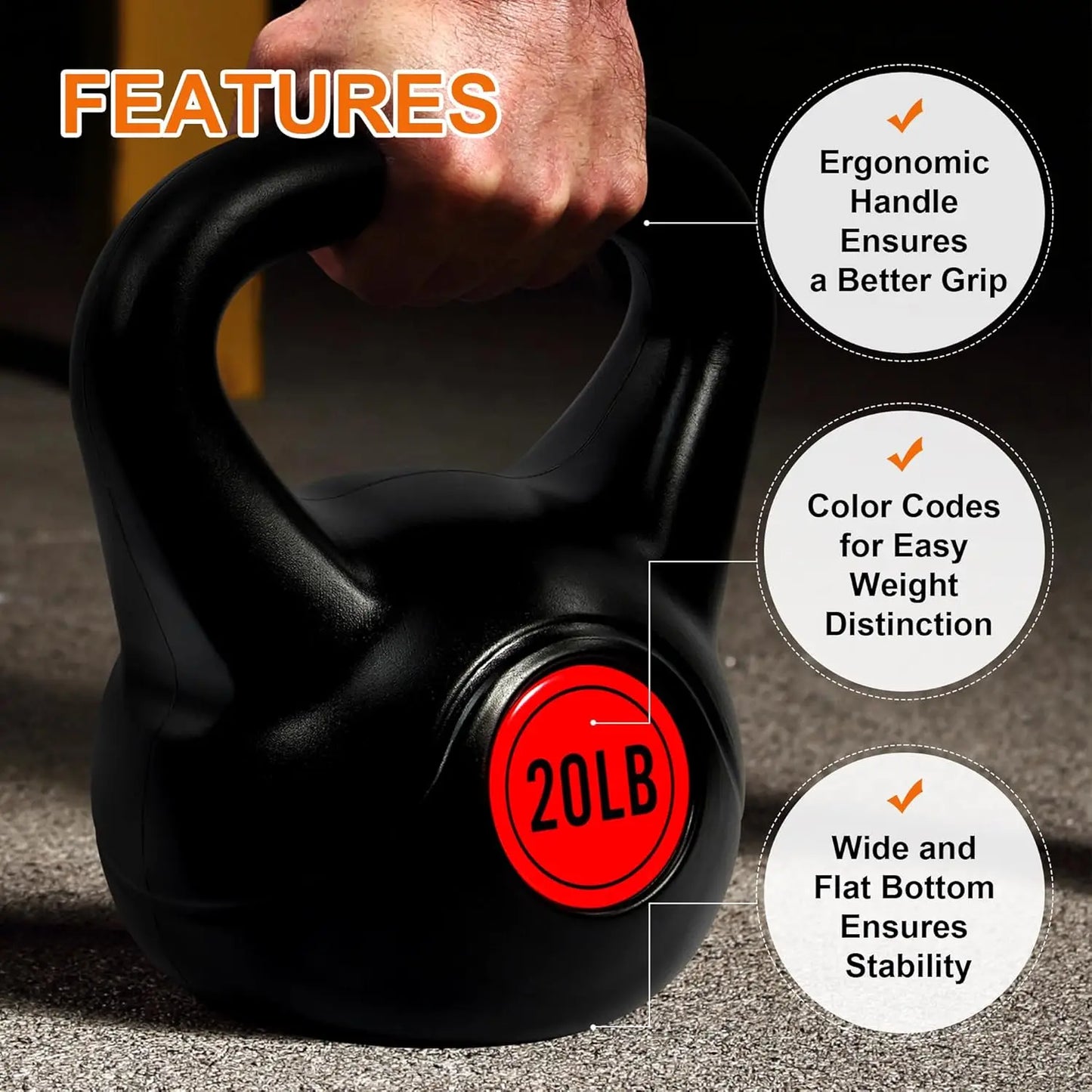 4-Piece Kettlebell.
