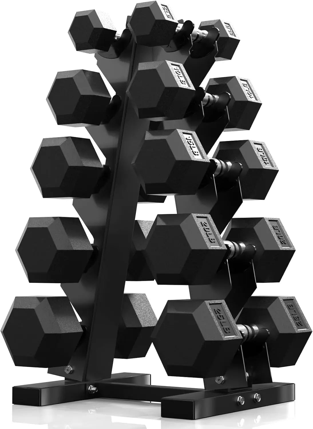 Hex Dumbbell Sets with Rack, 60-550lb.