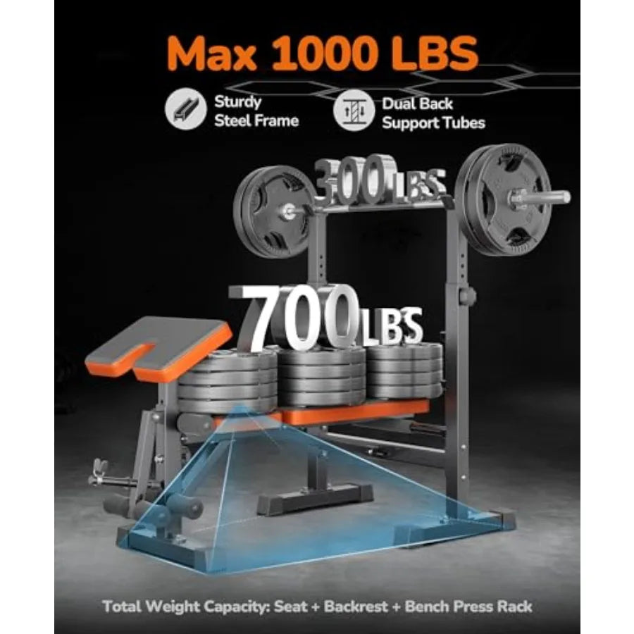 Multi-Function 6 in 1 Weight Bench Set.