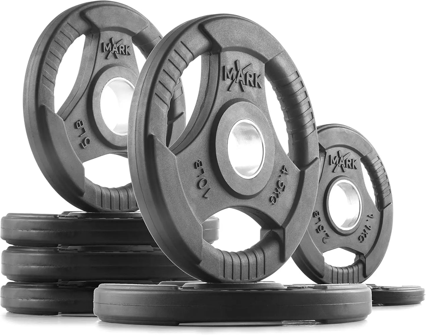 Pair or Set of Weight Plates, Rubber Coated.