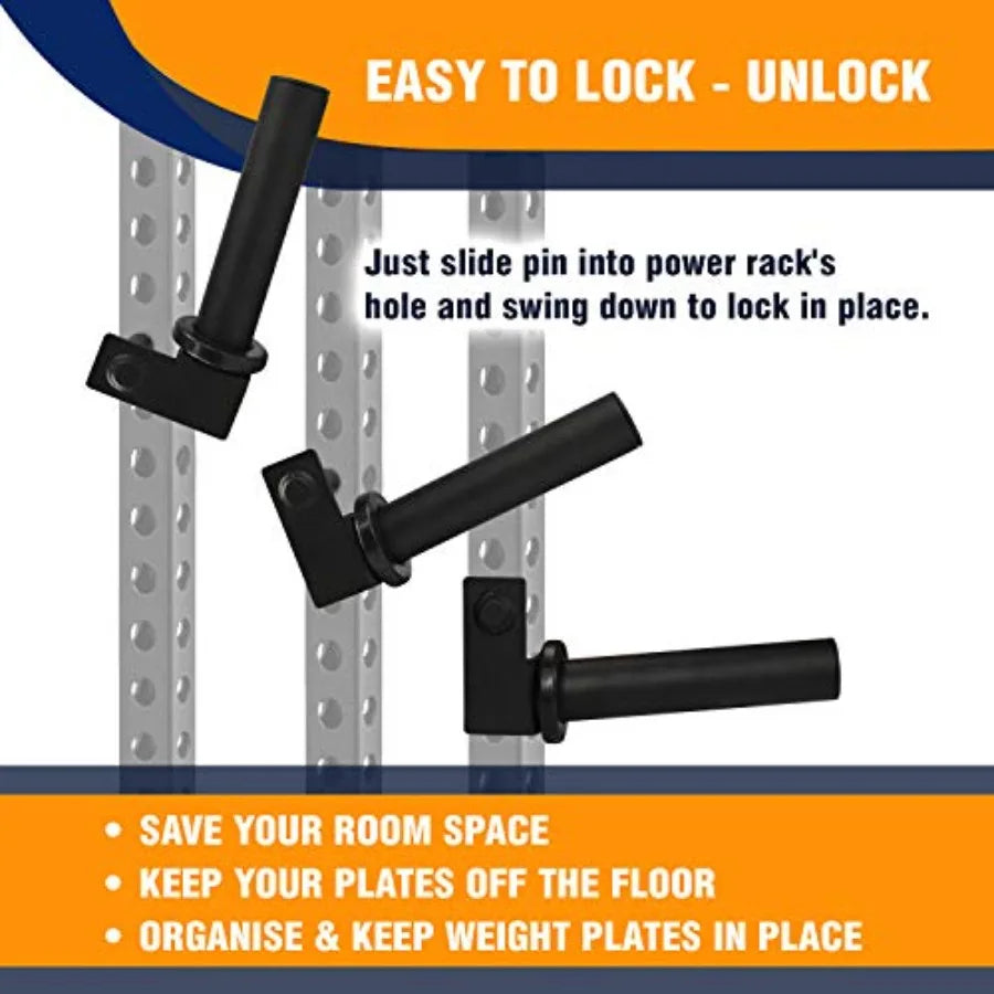 Power Rack J-Hooks Attachments Heavy Duty Barbell Holders.