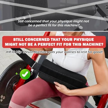 Hip Thrust Machine with Adjustable Footboard.