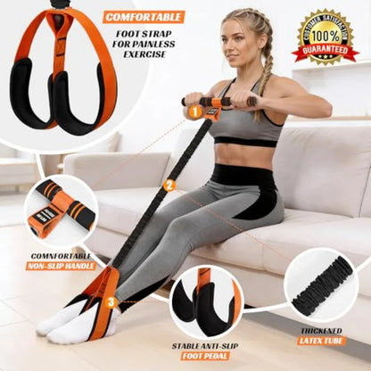 Multifunction Pedal Resistance Band with Handle.