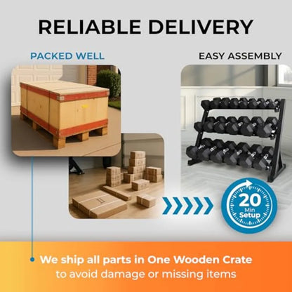 Total Weight Rack with Dumbbells for Home G
