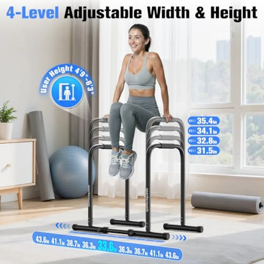 Adjustable Dip Bar Station Heavy Duty.